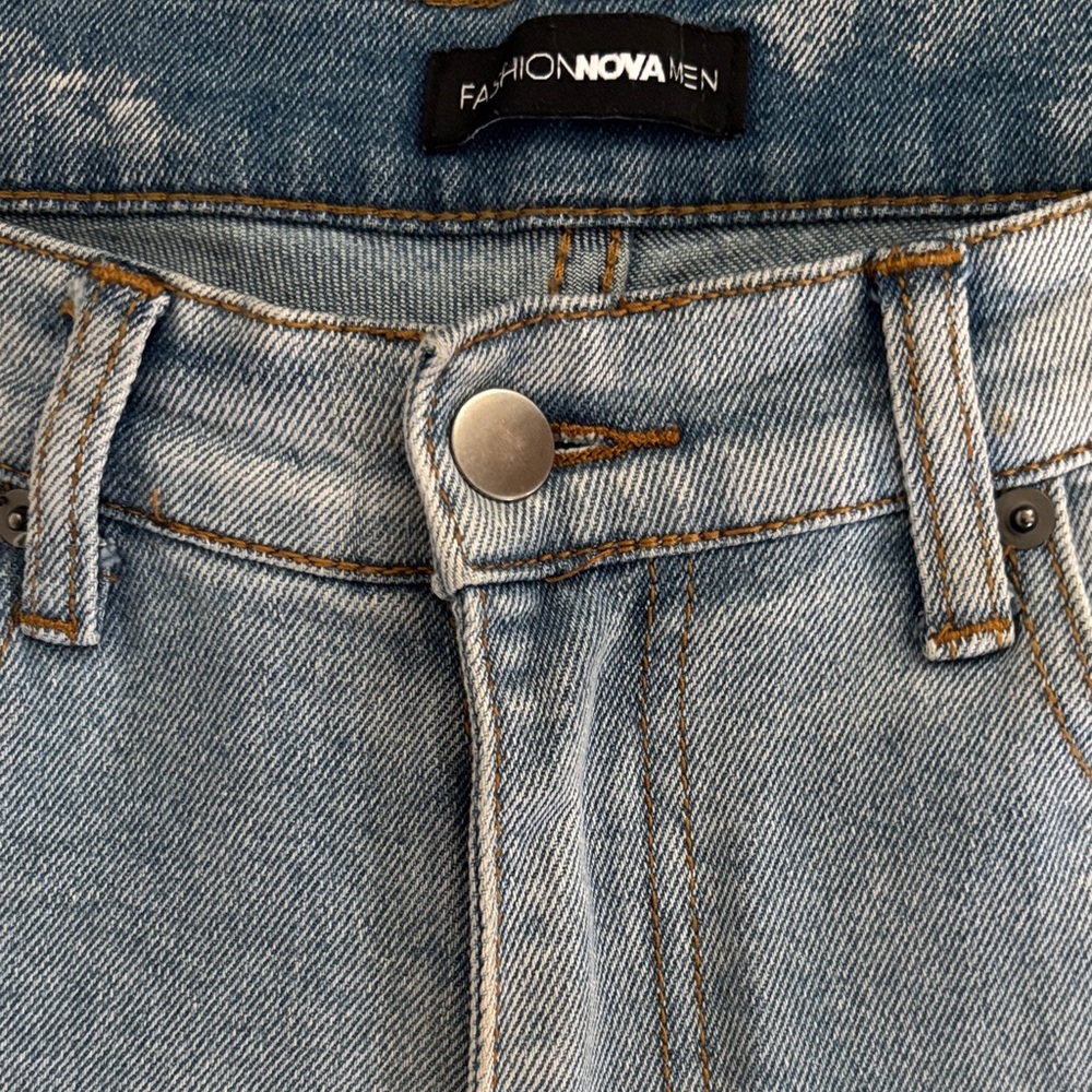 Fashion Nova Denim Cargo Pants - Picture 4 of 4